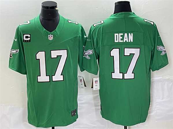 Men's Philadelphia Eagles #17 Nakobe Dean Green 2023 F.U.S.E. With C Patch Vapor Untouchable Stitched Jersey,We sell and wholesale Men's Philadelphia Eagles #17 Nakobe Dean Green 2023 F.U.S.E. With C Patch Vapor Untouchable Stitched Jersey on line form chian!